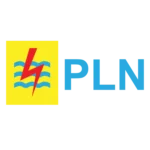 Logo resmi PT PLN (Persero) dengan simbol petir merah dan gelombang biru
