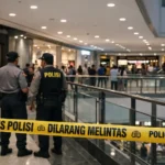Ilustrasi kejadian di Plaza Medan Fair Medan dengan pengamanan polisi