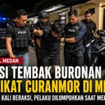 Petugas kepolisian mengamankan buronan sindikat curanmor di Kota Medan