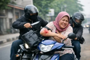 Ilustrasi pembegalan di siang hari di Kota Medan